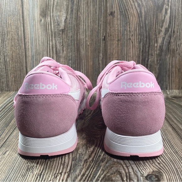 Reebok Classic Charming Junior Sz 4 Pink and White Sneakers - Picture 9 of 11